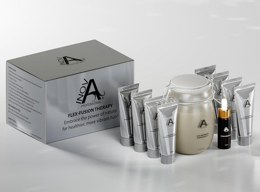 Flex-Fusion Therapy Deep Conditioning Treatment – 8x Custom Hair Repair Treatments – Mixable Masque, Hydrating Essence & Oil – Restores Moisture, Shine & Strength for Damaged Hair