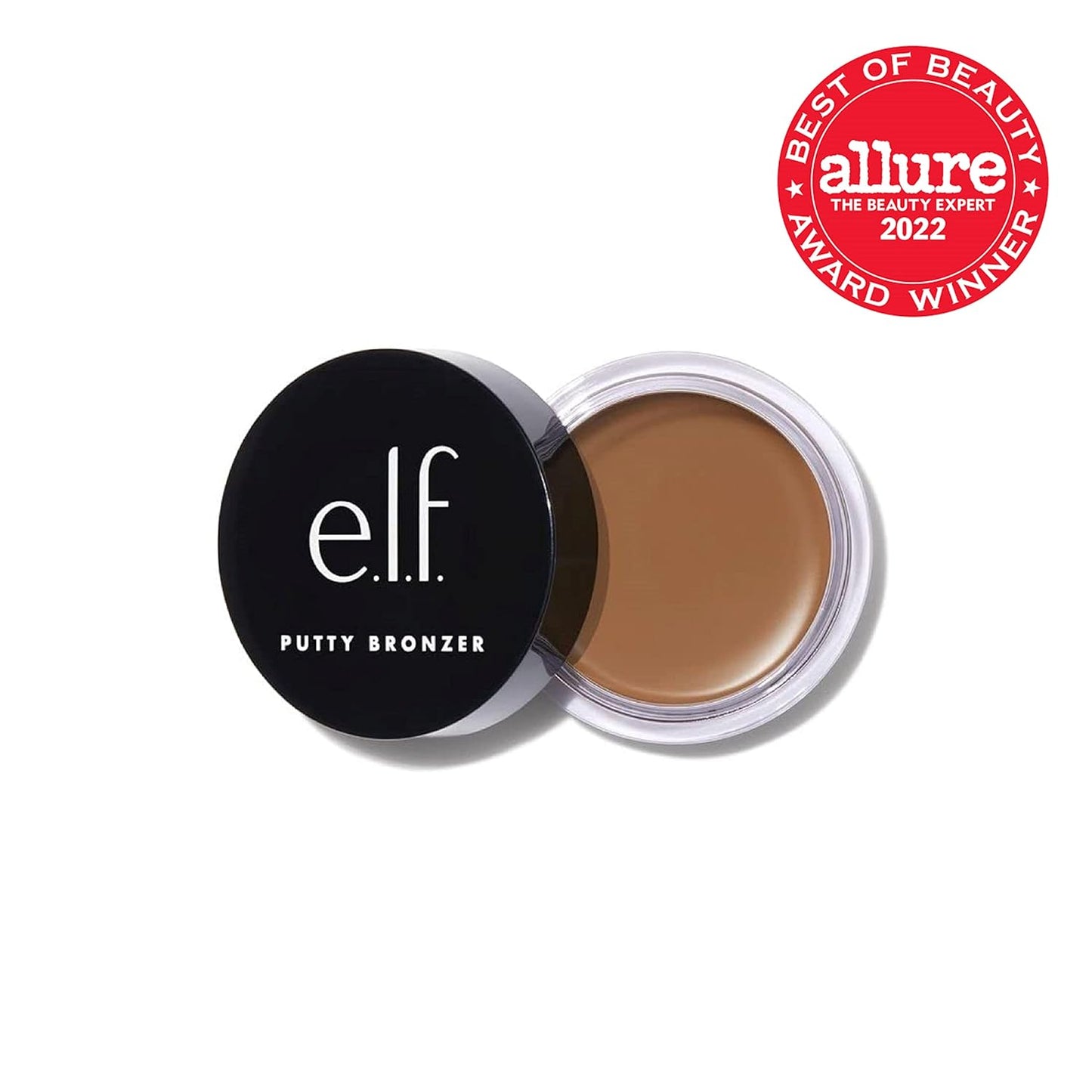 e.l.f. Putty Bronzer, Creamy & Highly Pigmented Formula, Creates a Long-Lasting Bronzed Glow, Infused with Argan Oil & Vitamin E, Golden Daze, 0.35 Oz (10g)