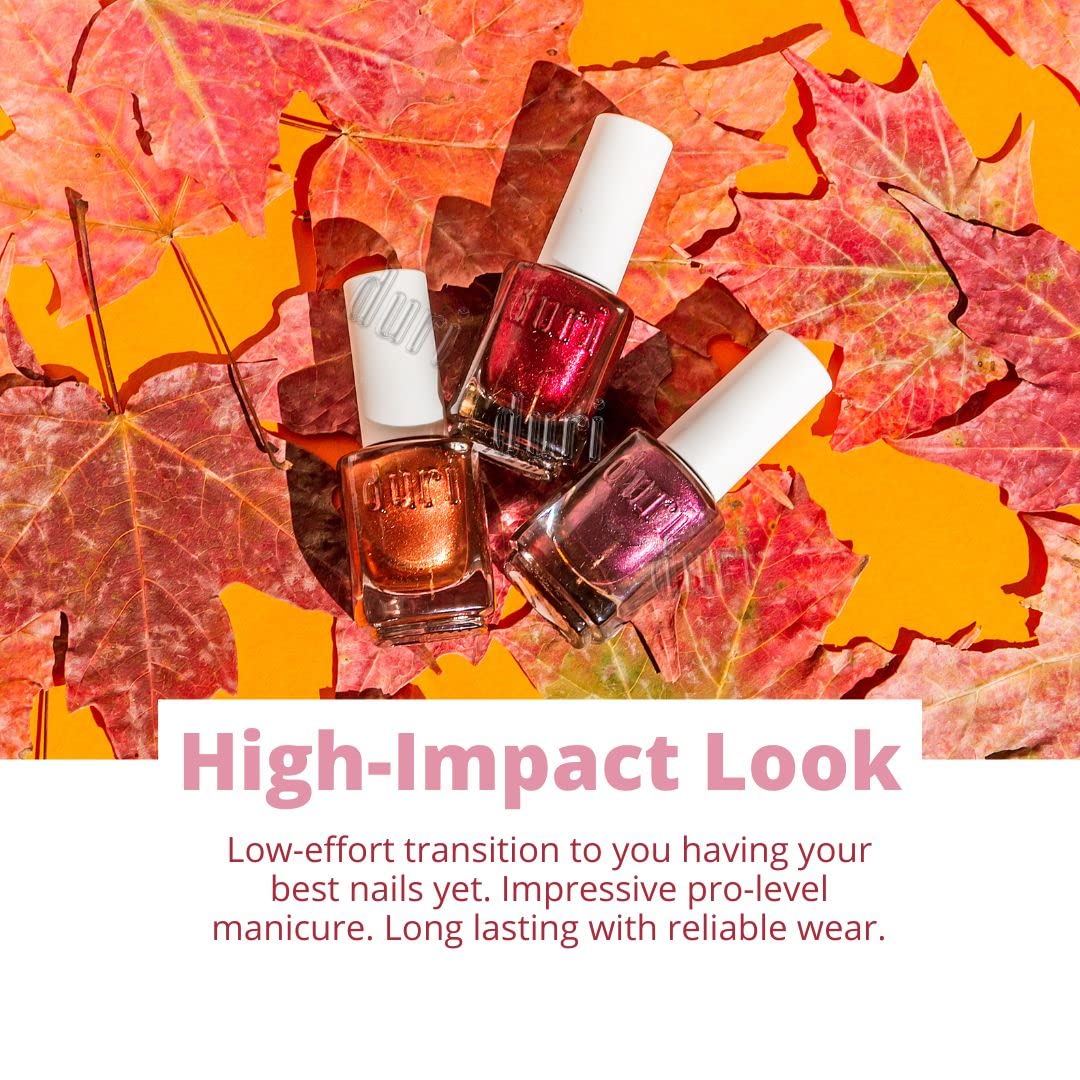 duri Nail Polish, 398 Sex In The City, Rustic Red Metallic Shimmer, Full Coverage, Quick Drying, 0.45 Fl Oz Cosmetics