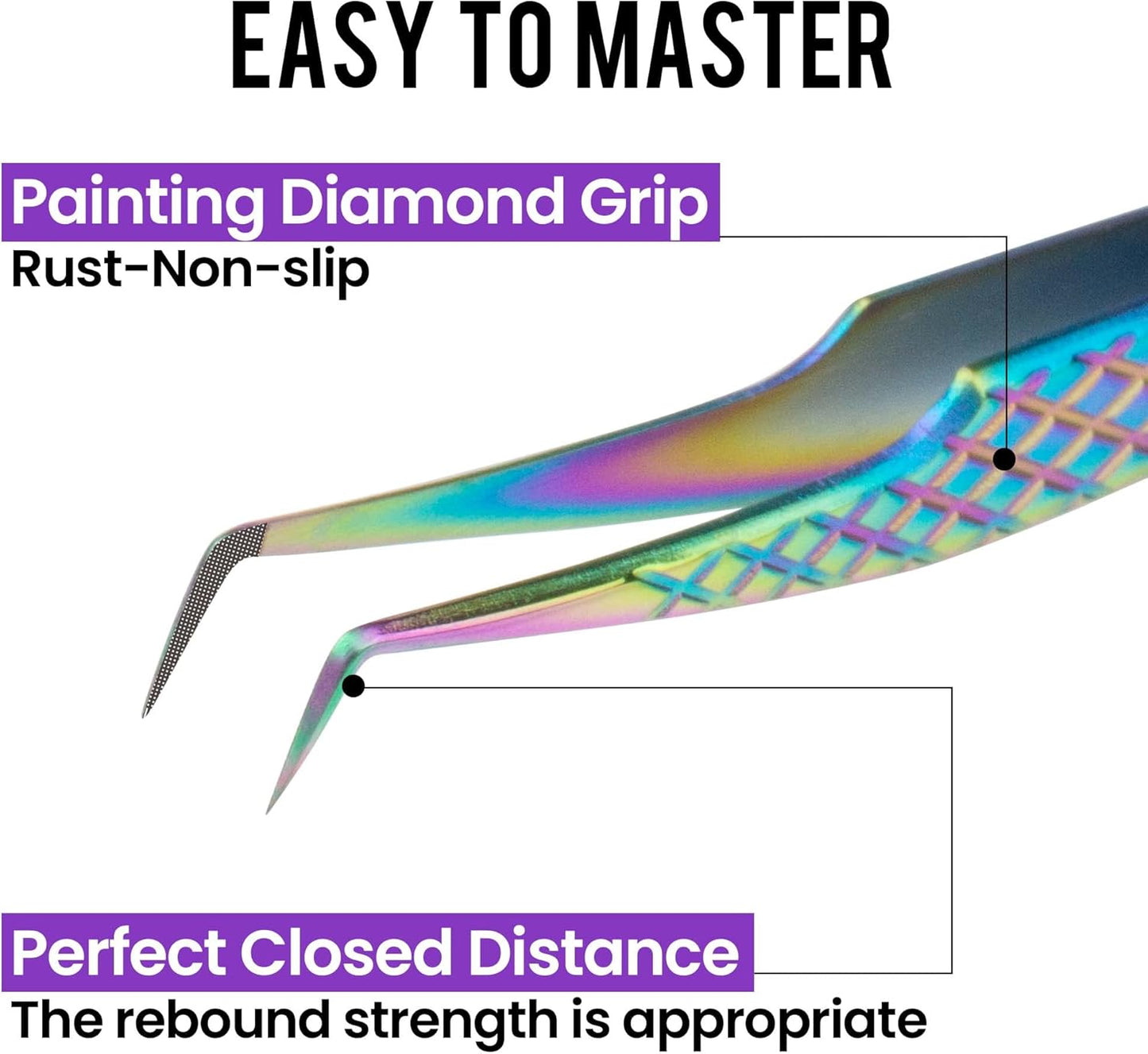 Fiber Tip Lash Tweezers For Eyelash Extension 4 Pcs Tweezers Professional Artist Tech Work Kit Tools,Best Volume Eyelash Lashes Extensions Precision Supplies Volume Boot 90 45 Degree(Multi)