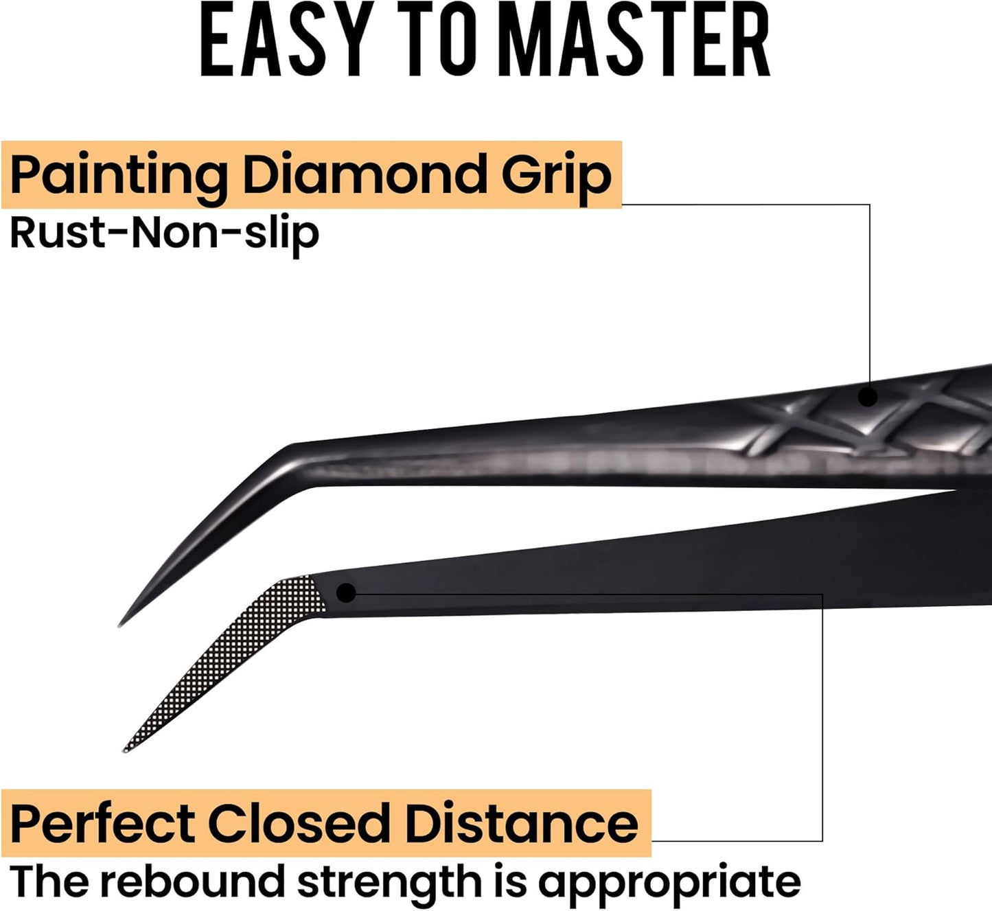 Fiber Tip Lash Tweezers For Eyelash Extension 4 Pcs Tweezers Professional Artist Tech Work Kit Tools,Best Volume Eyelash Lashes Extensions Precision Volume Boot 90 45 Degree(Titanium black)