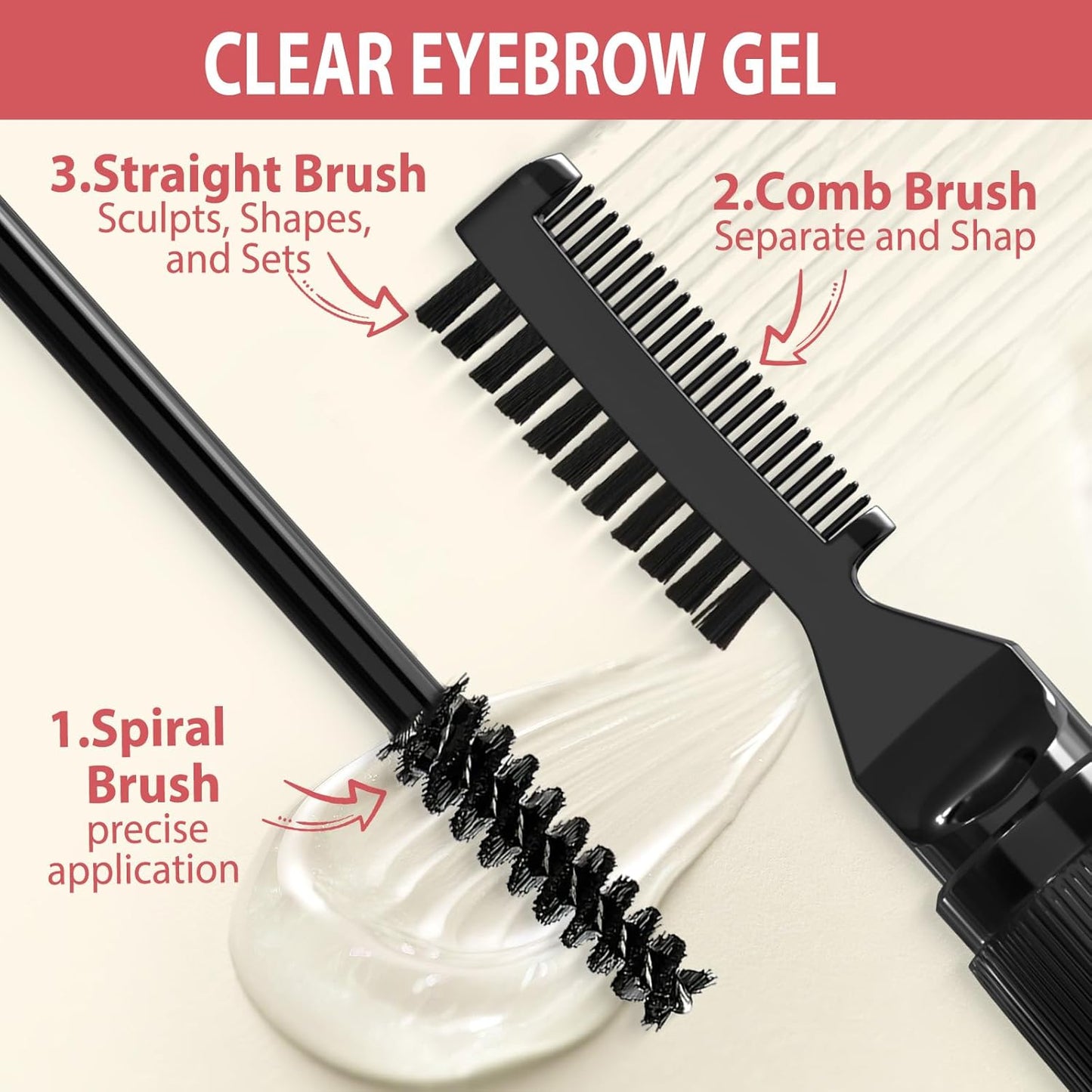 Eyebrow Pen Kit, with Microblading Eyebrow Pen, Eyebrow Gel, Eyeliner, Eyebrow Brush, Eyebrow Pencils for Women, Waterproof, Smudge Proof, Long Lasting Makeup Formula - Dark Coffee