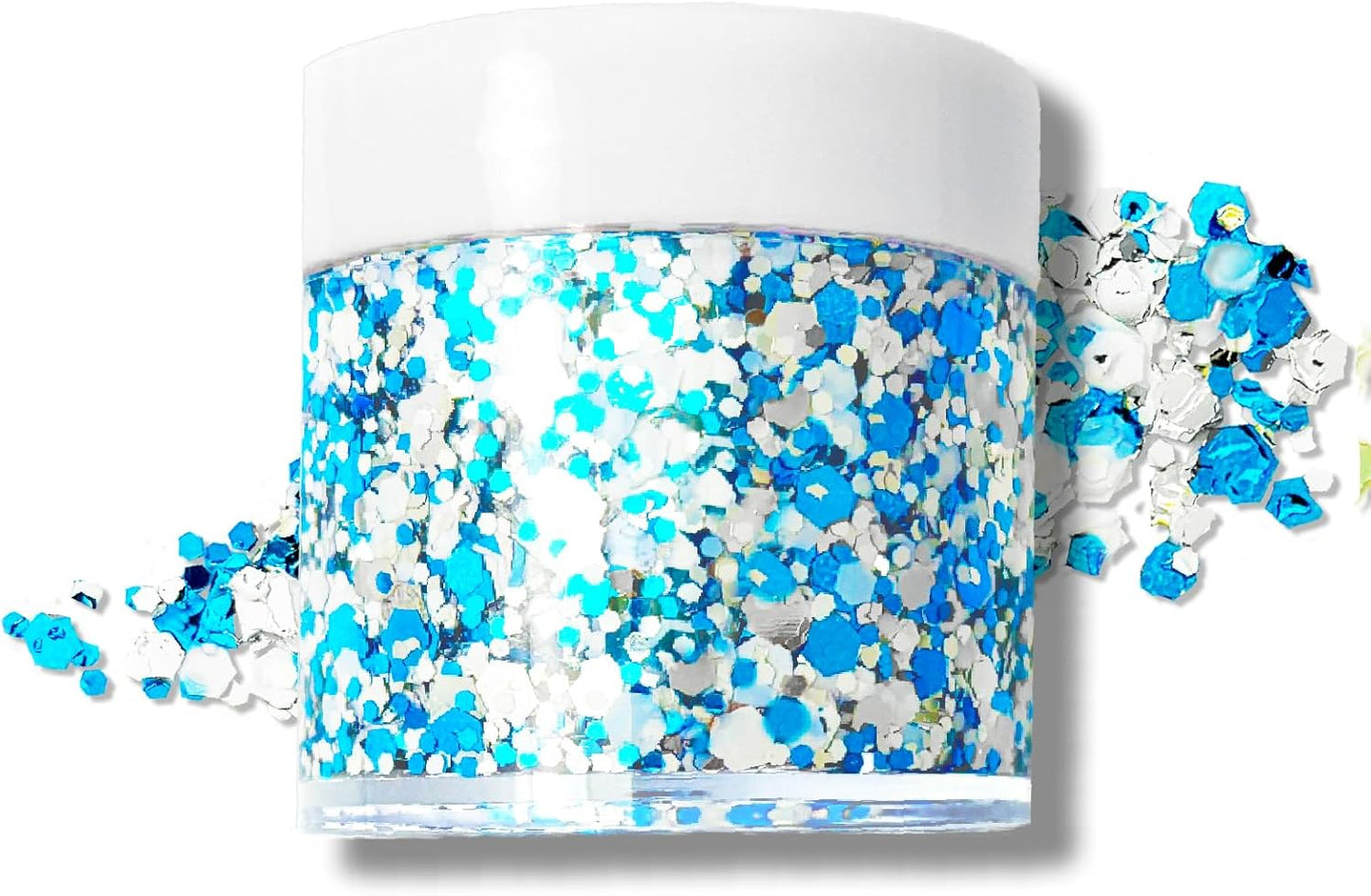 Hanukkah Glitter Gel for Body, Face, Hair and Lip, Color Changing Glitter Gel Under Light (Hanukkah)