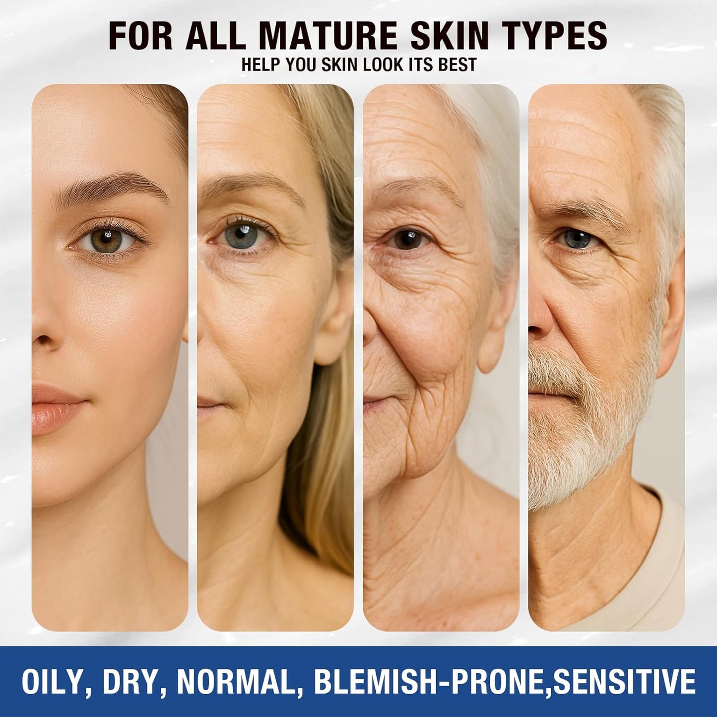 Face Moisturizer Retinol Cream For Face, Collagen Anti Aging Face Cream, Day-Night Neck Cream With Hyaluronic Acid, Wrinkle Cream For Women & Men Reduces Wrinkles, Dryness, 1.85 Fl. Oz