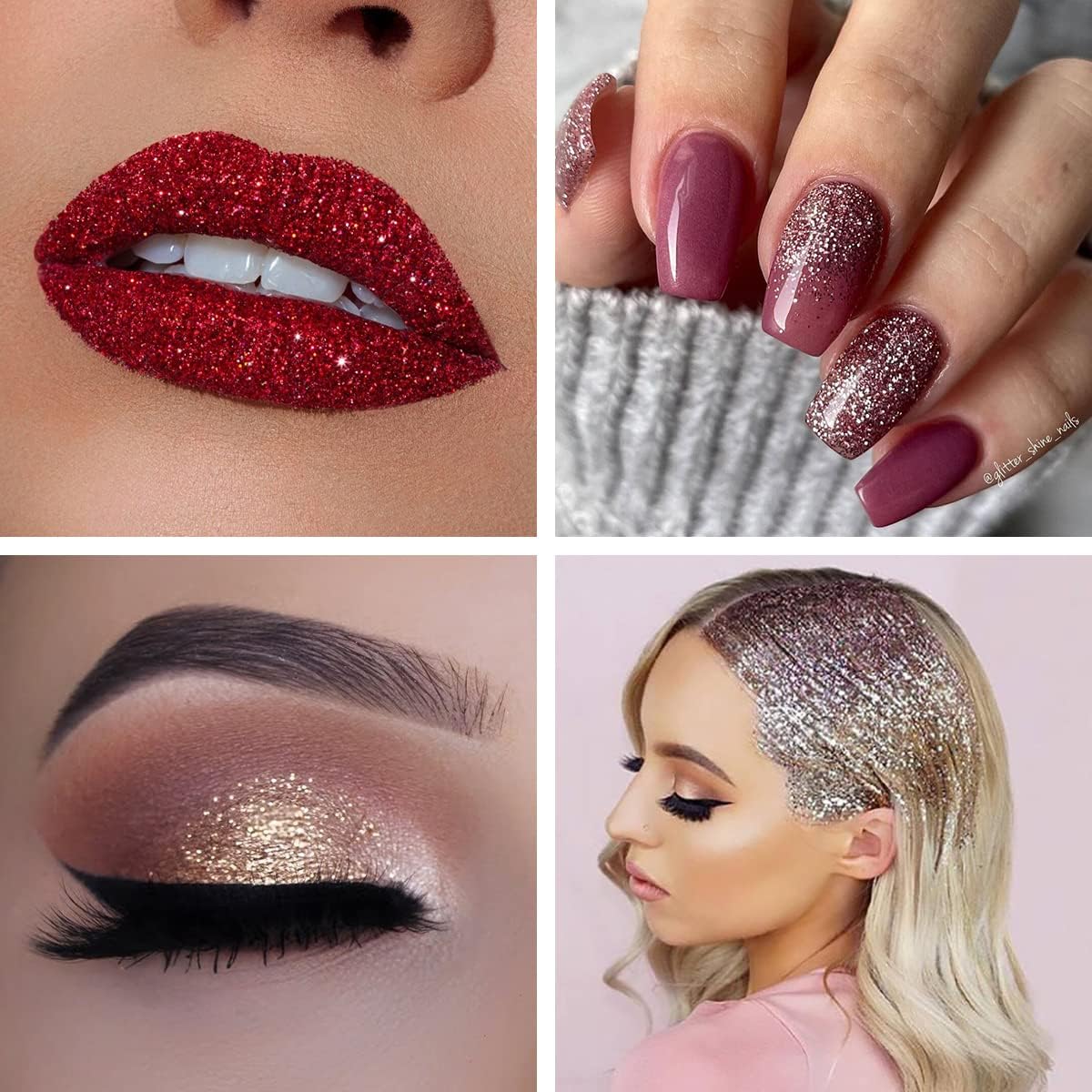 Holographic Fine Glitter, 100g/3.5oz Extra Fine Glitters Powder Packs for Resin, Craft Glitter for Tumblers Candle Slime Making, Festival Body Face Eyeshadow Nail Glitter (Blue White)