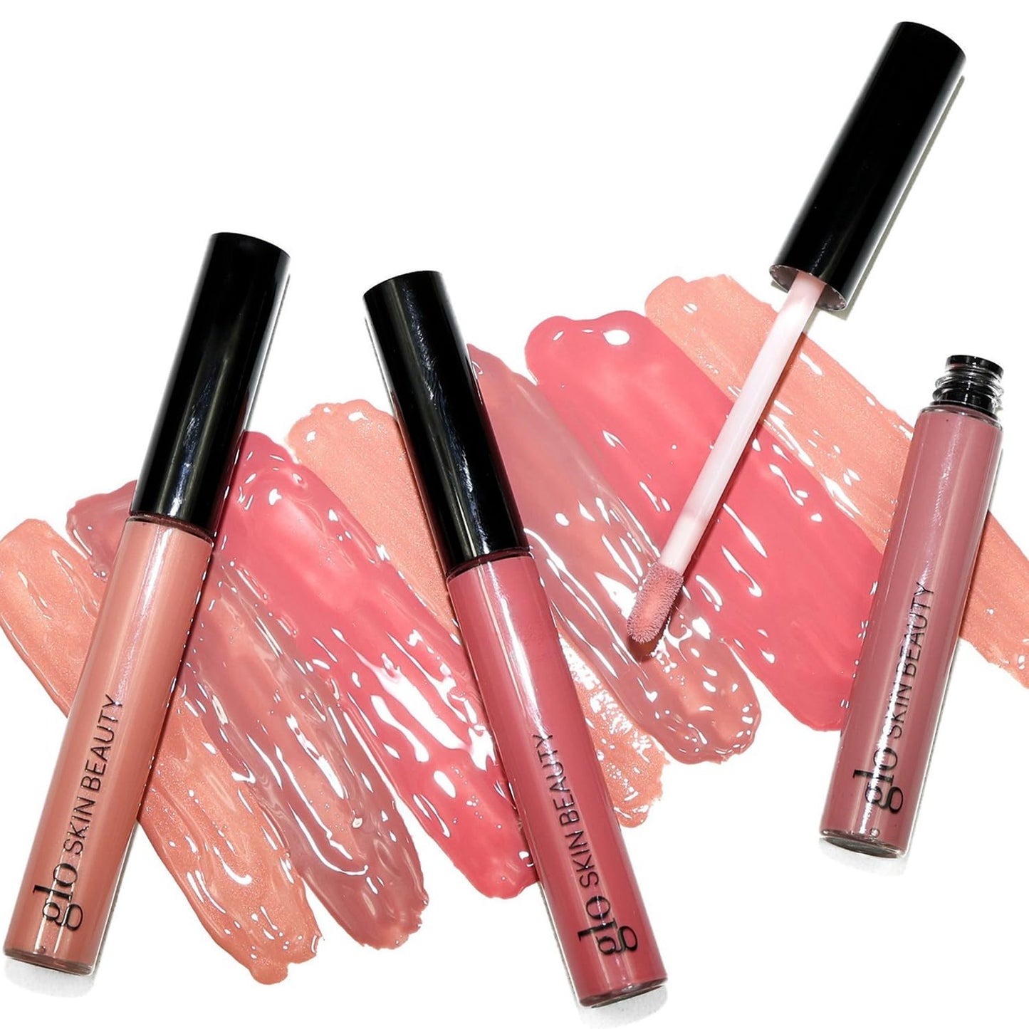 Glo Skin Beauty Lip Gloss in Slipper - Sheer Shimmery Soft Warm Pink - 20 Shades - Non-Sticky - Cruelty Free