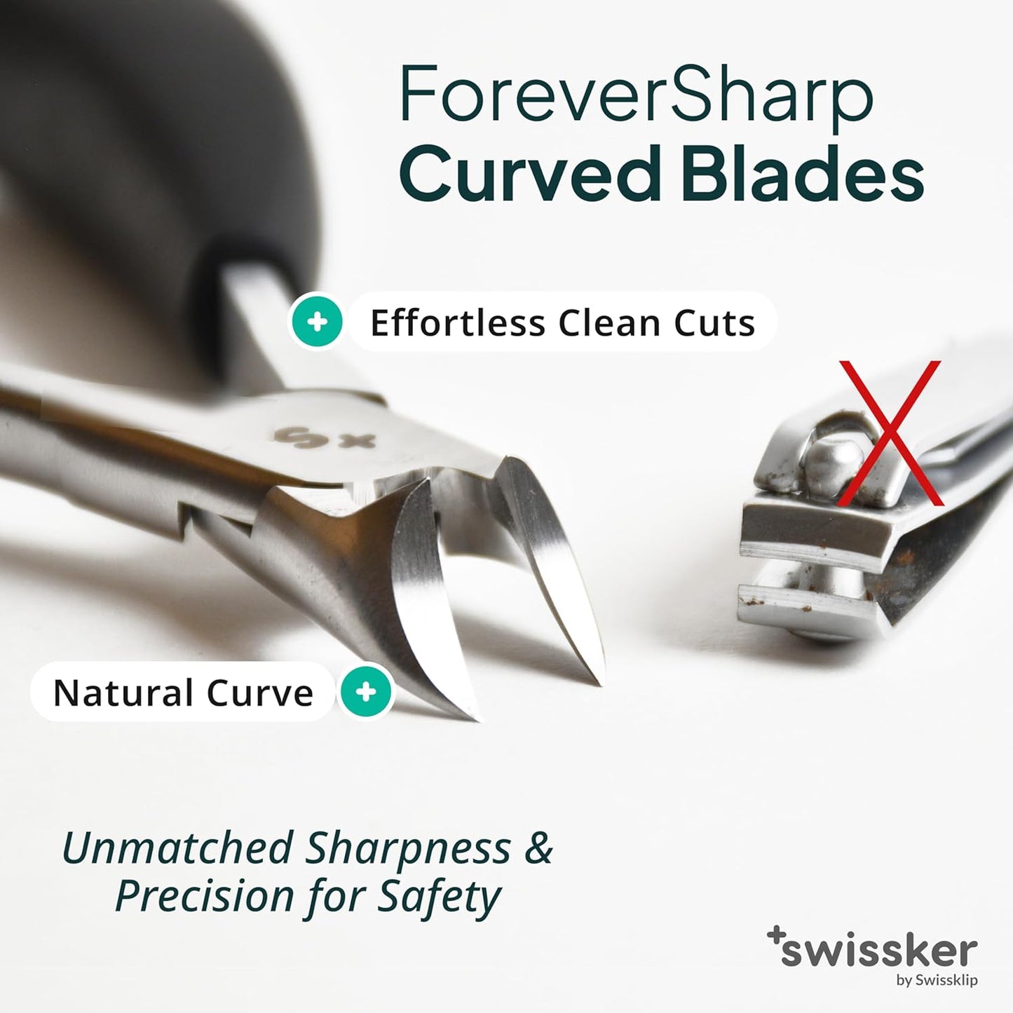 Swissklip Toenail Clippers I Heavy Duty Toe Nail Clippers I Toenail Clippers for Thick Nails I Toenail Scissors I Heavy Duty Nail Clippers for Thick Nail (Pack of 3)