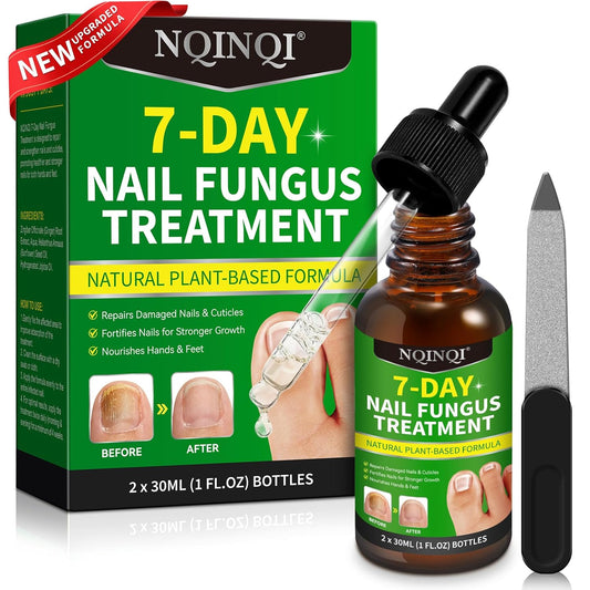 Nail Treatment, 7 Days Nail Treatment Extra Strength, Nail Liquid Maximum Strength - Ginger Nail Treatment Serum for Strengthen & Promote Nail Growth with Natural Plant Formula- 2PCS