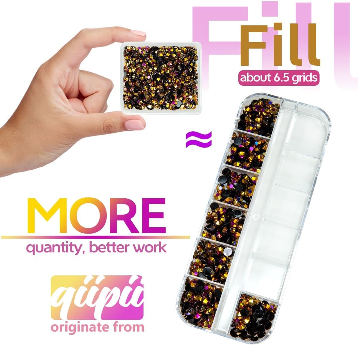 Golden Rose AB Resin Rhinestones w B7000 Jewelry Glue for Bedazzling Crafting 3mm 4mm 5mm 6mm Golden AB Flatback Jelly Stones Bulk Diamonds Gems for Nails Face Eyes Makeup Tumblers DIY Crafts