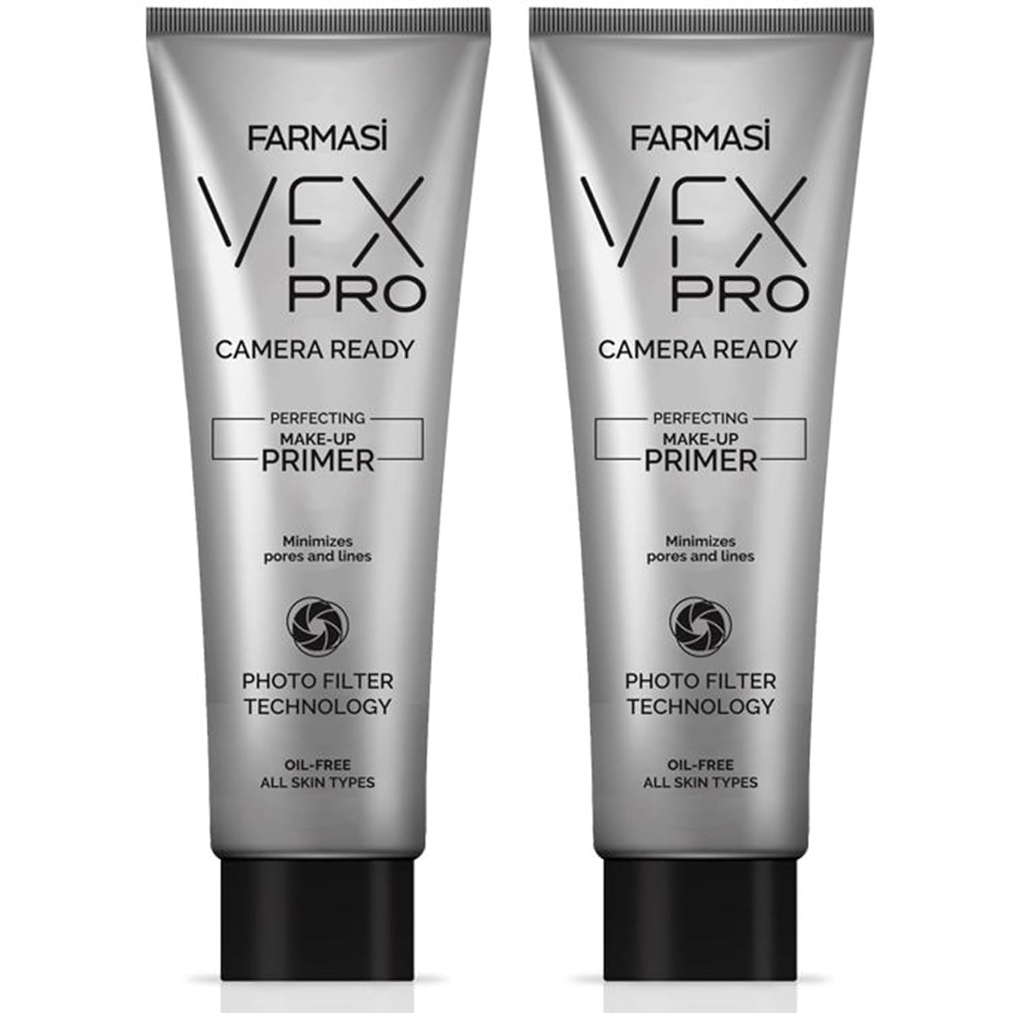 Farmasi 2-Pack VFX PRO Camera Ready Primer - Flawless Finish Long Lasting Makeup Base Smoothing Pore Minimizing Oil Control Lightweight Formula Professional Makeup Application Daily Use, Clear