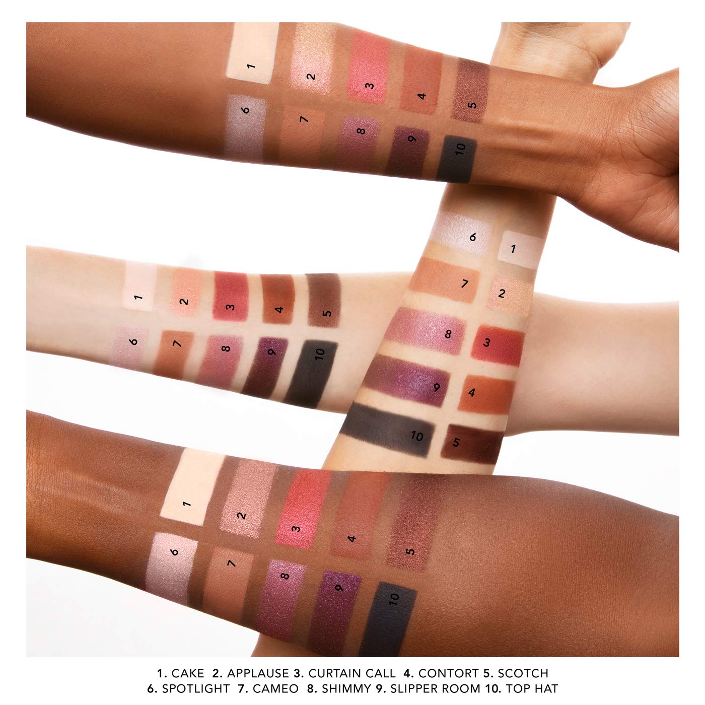 Haus Laboratories By Lady Gaga: GLAM ROOM PALETTE NO. 1: FAME | 10-Shade Eyeshadow Palette, Blendable & Buildable Eye Makeup with Pigmented Matte, Metallic, Shimmer, and Sparkle Finishes (Pack of 3)