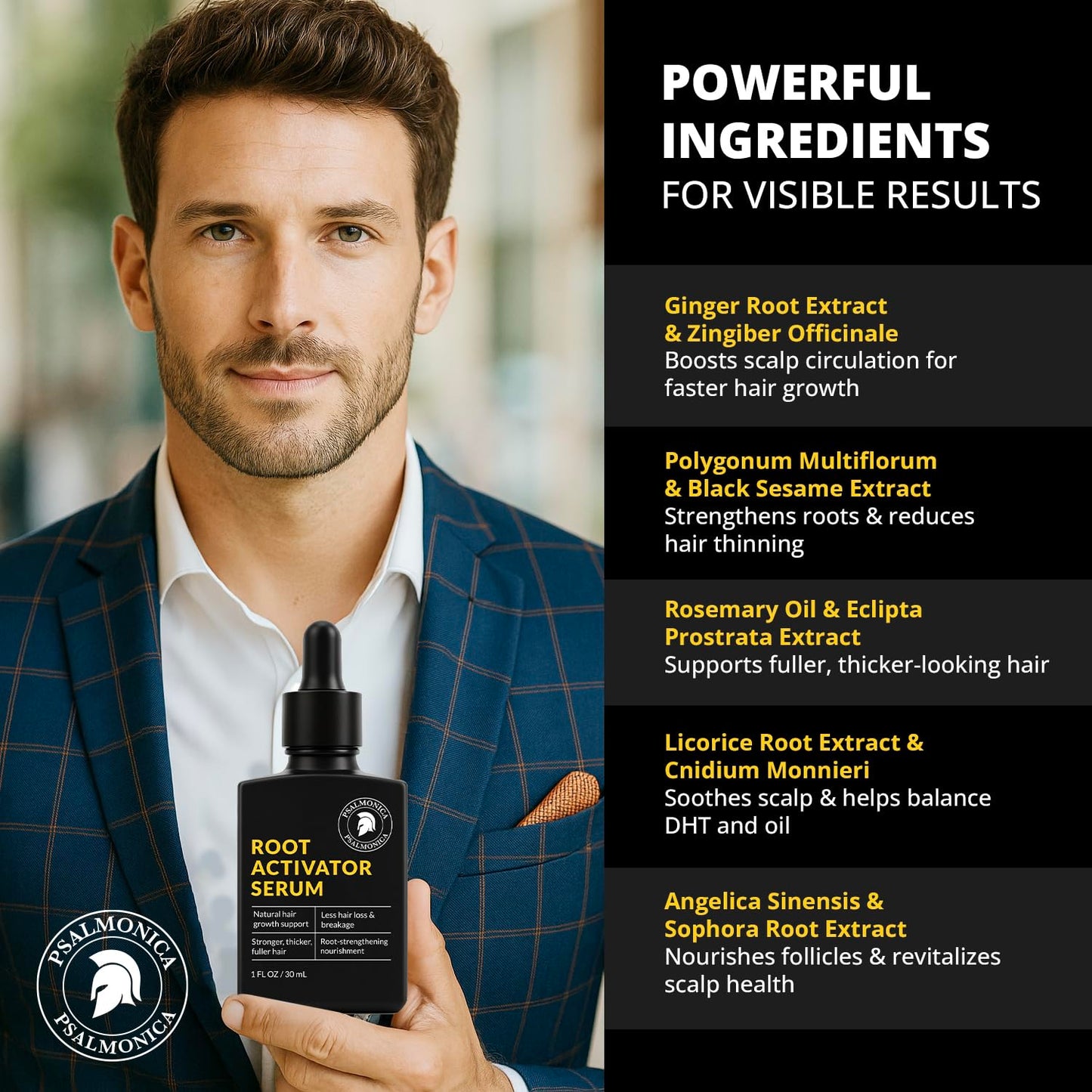 Hair Growth Serum: Root Activator Scalp Serum for Hair Loss and Regrowth Treatments – Natural Hair Oils for Hair Growth for Men Women (1 Fl Oz (Pack of 1))