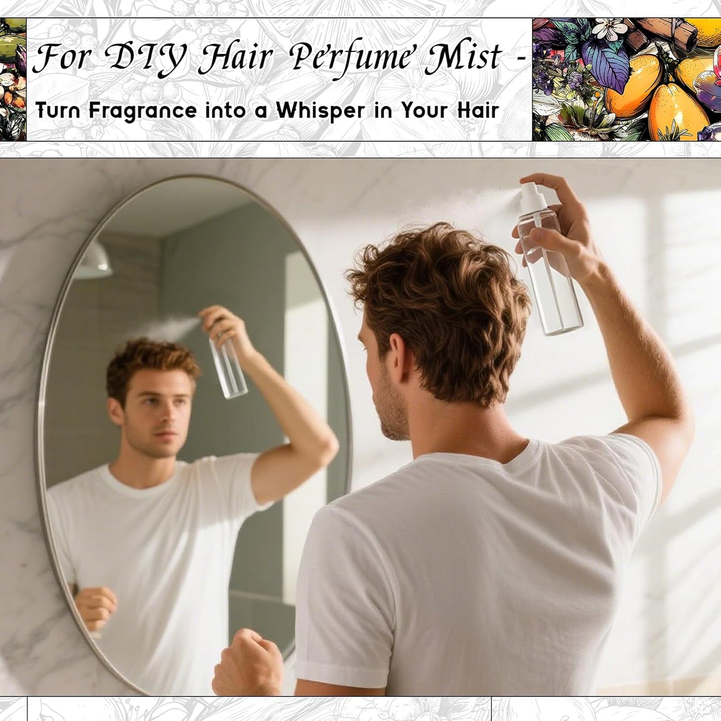 HIQILI Amber Soil Fragrance Oil for Diffuser, Inspired by H.er-mes T.erred' H, Perfume & Hair Perfume Mist Making - Citrus, Pepper & Woody Notes, Long-Lasting Scent - 1 Fl Oz