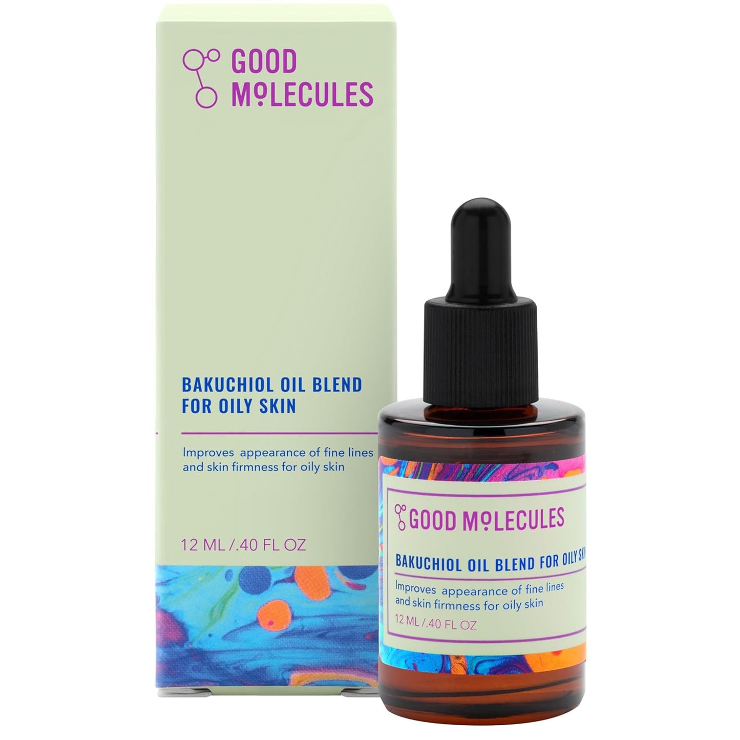 Good Molecules Bakuchiol Oil for Oily Skin - Ultra Hydrating Natural Blend with Bakuchiol and Rosehip Oil - Promotes Collagen Production, Anti-Aging Face Oil