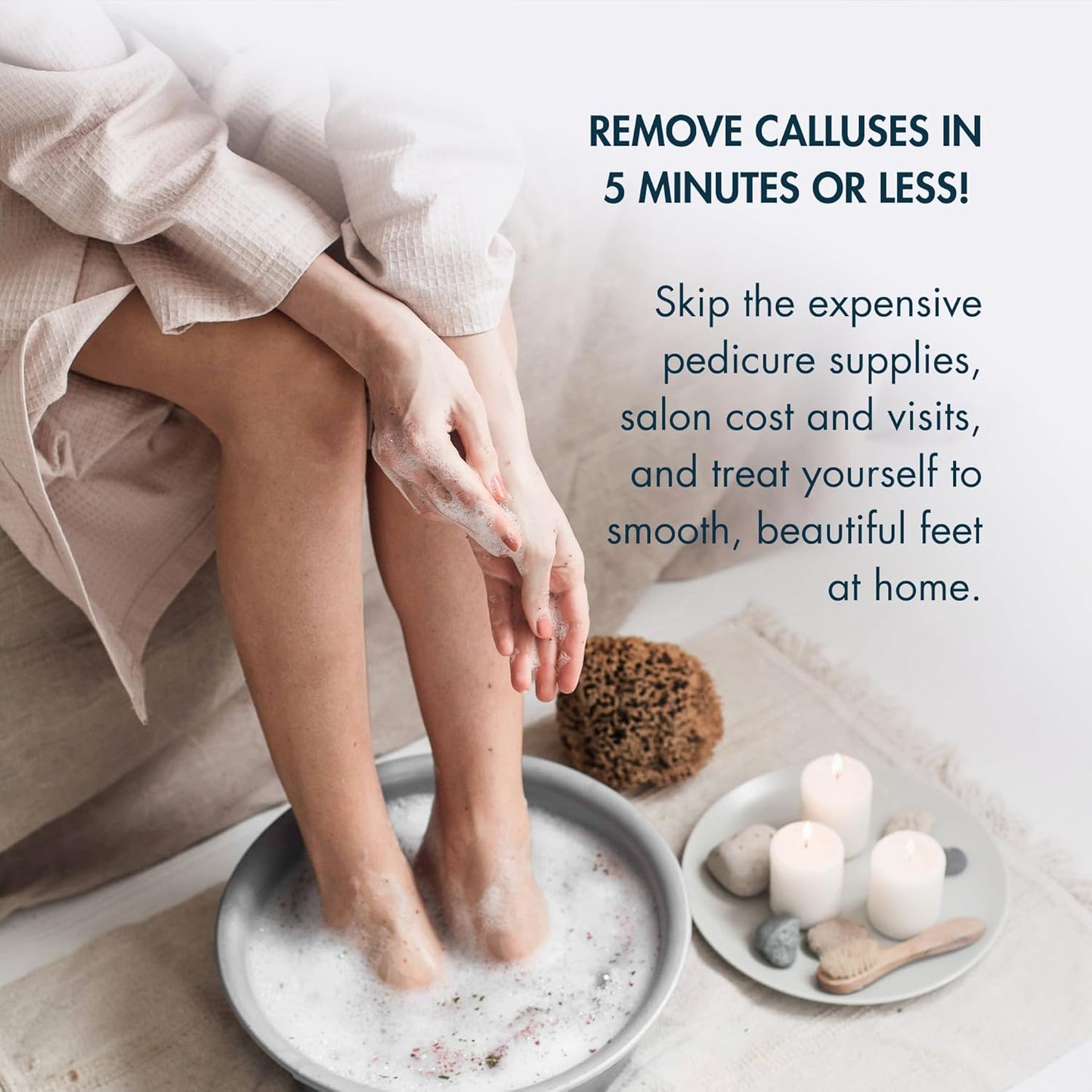 DeEnti Pumice Stones, Pack of 6 Professional Grade Pumice Stone for Feet, Salon Quality Foot Callus Remover, Double Sided Foot Scraper, Home Manicure and Pedicure Tools