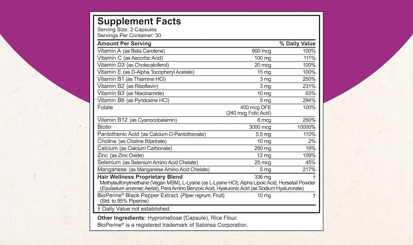 HairXtra - Hair Regrowth Vitamin for Faster Hair Growth - Hair Growth Vegan Capsules - Hair Thickening with Biotin, Zinc, MSM, B Vitamins, Choline - Hair Supplement, Hair Regrowth for Adults - Pack 3