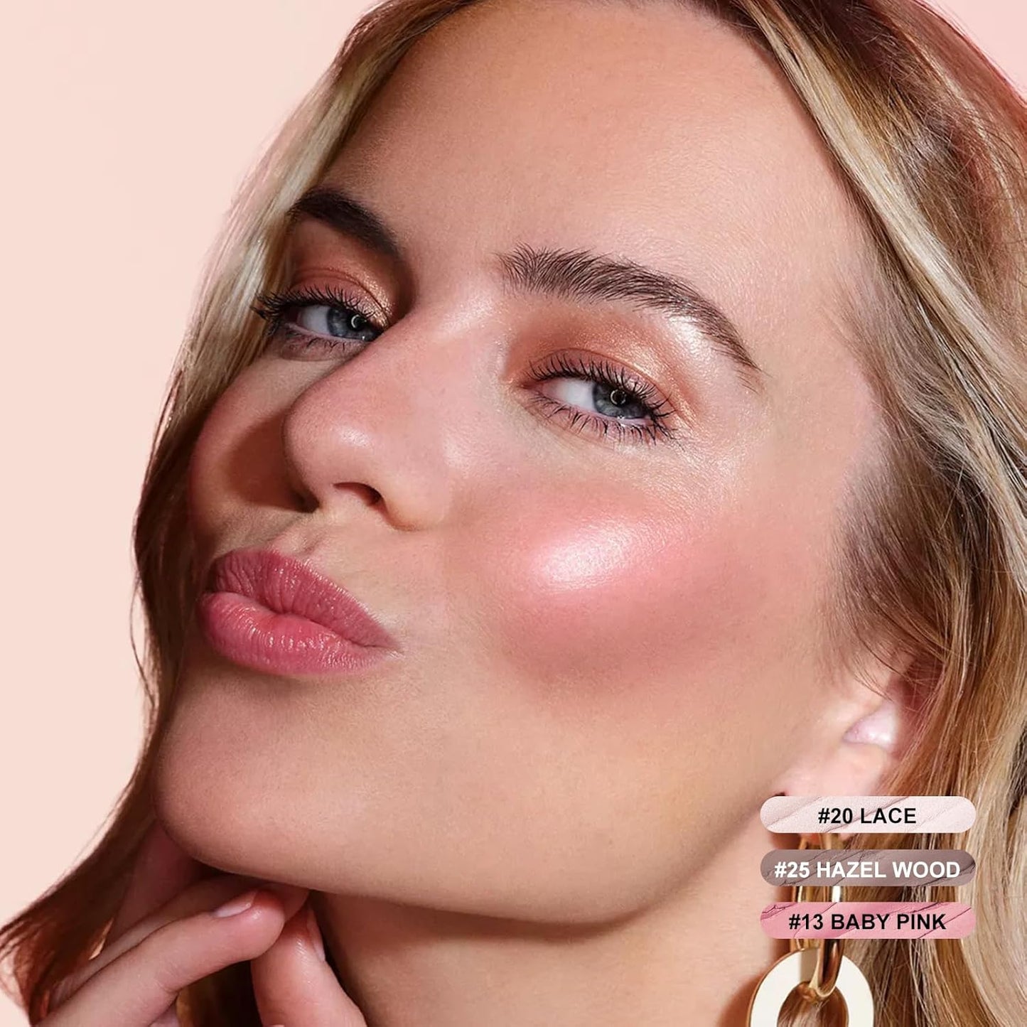 FOCALLURE 3 Pcs Cream Contour Sticks,Shades with Highlighter & Bronzer & Blush,Non-greasy Long-wear Face Contouring Pen,Easy to Sculpt the Face and Create a Lightweight Finishing Makeup,FAIR-LIGHT