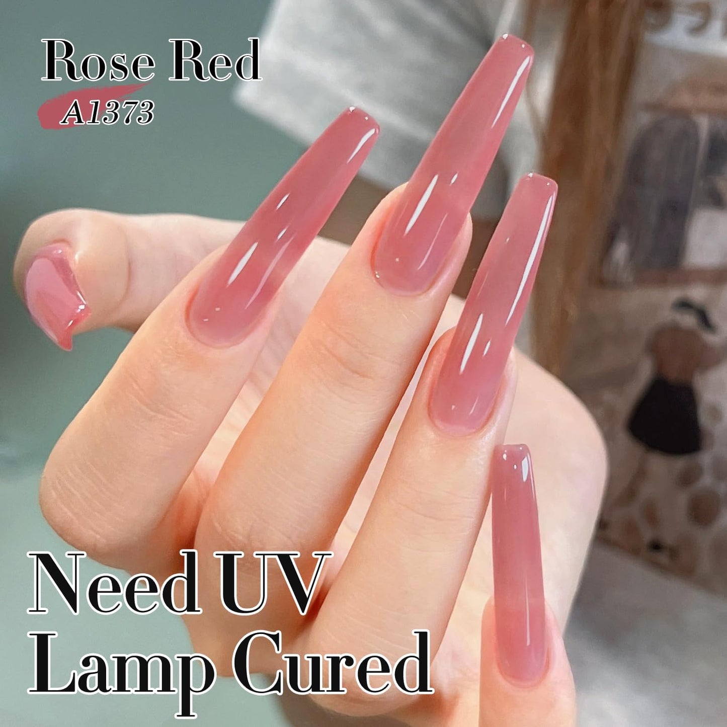 Double Rhythm Gel Polish Translucent Sheer Neutral Natural Light Milky Same Color Same Bottle 15ML Jelly Polish Art DIY at Home (Light Pink Purple-A1373)