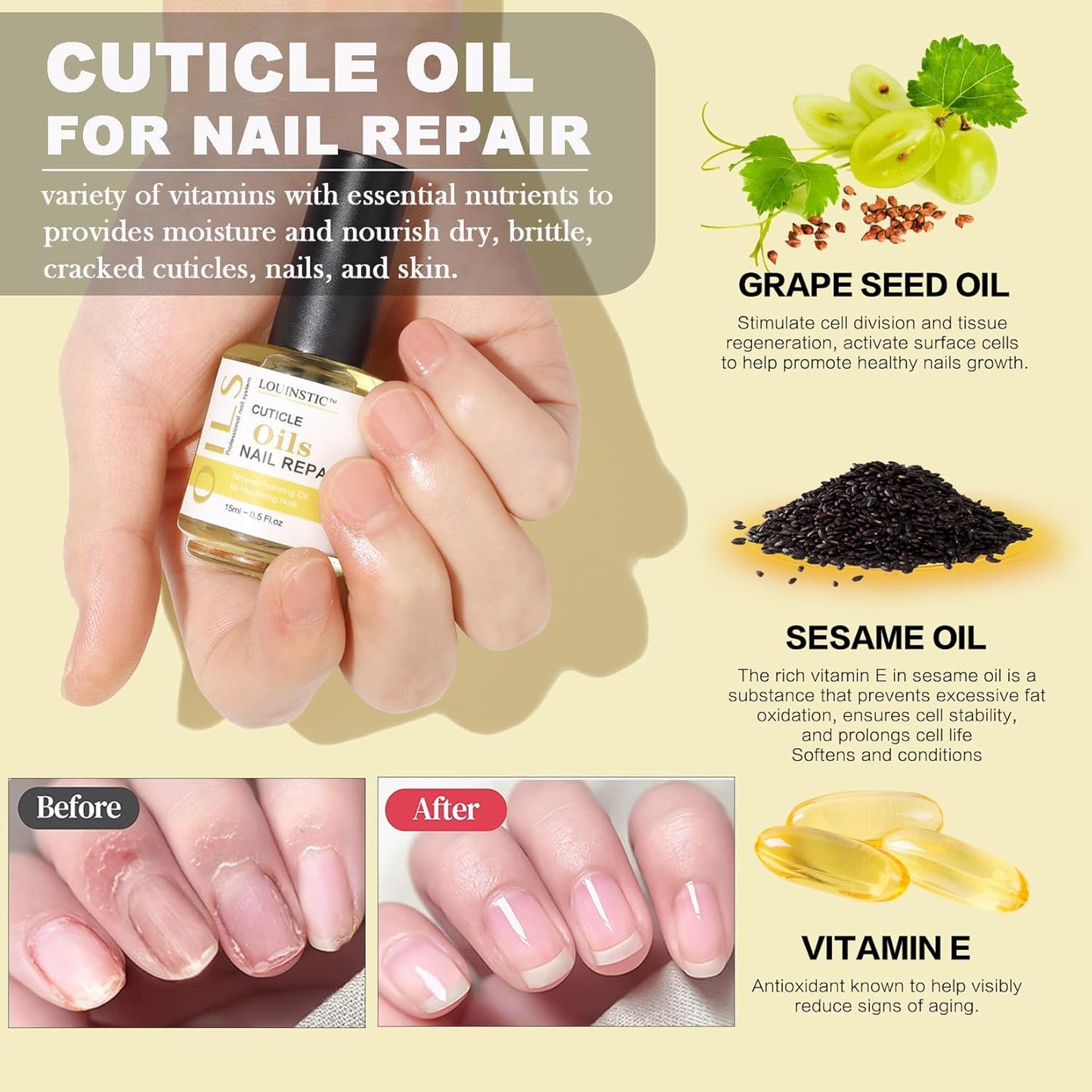 Gel Nail Polish Remover - Gel Polish Remover Kit with Cuticle Oil & Latex Tape & Colored Peel Off Manicure Tools, Gel Remover for Nails 2-5 Minutes, No Soaking,Wrapping