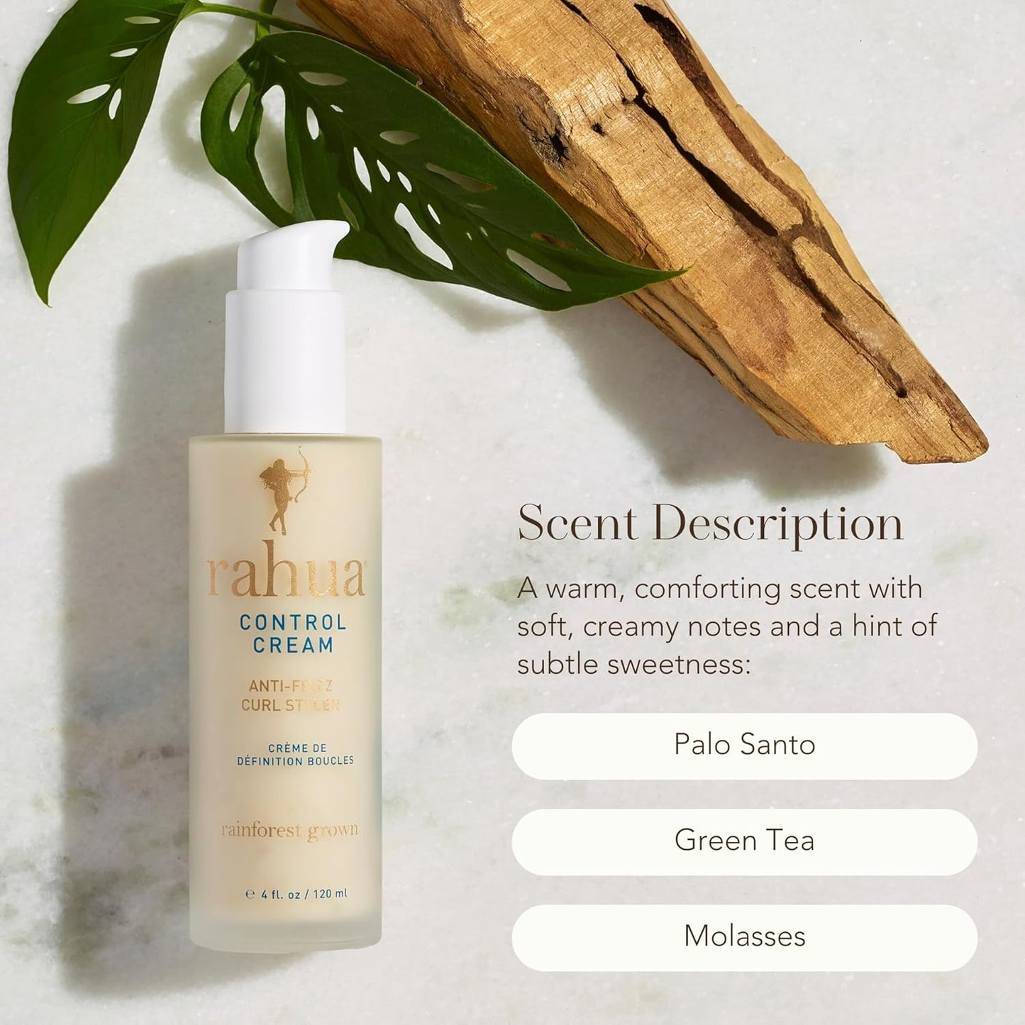 Rahua Control Curl Cream Styler 4 Fl Oz Anti Frizz Hair Styling Cream with Shea Butter for Soft, Defined Curls, Adds Texture, Shine, and Bounce, Nourishing Naturally Infused, Plant Powered Ingredients