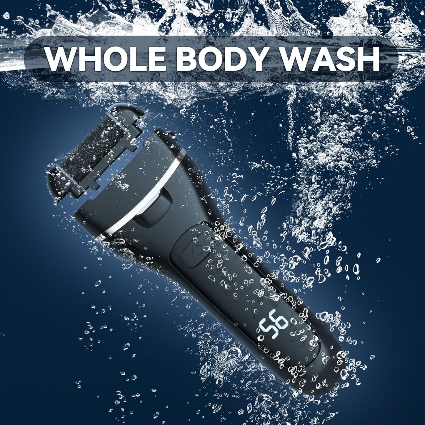 Electric Callus Remover for Feet with 9 Roller Heads 2 Speed Rechargeable Waterproof Professional Pedicure Kit 30 in 1 Foot File Tools Perfect for Dead Hard Cracked Dry Skin