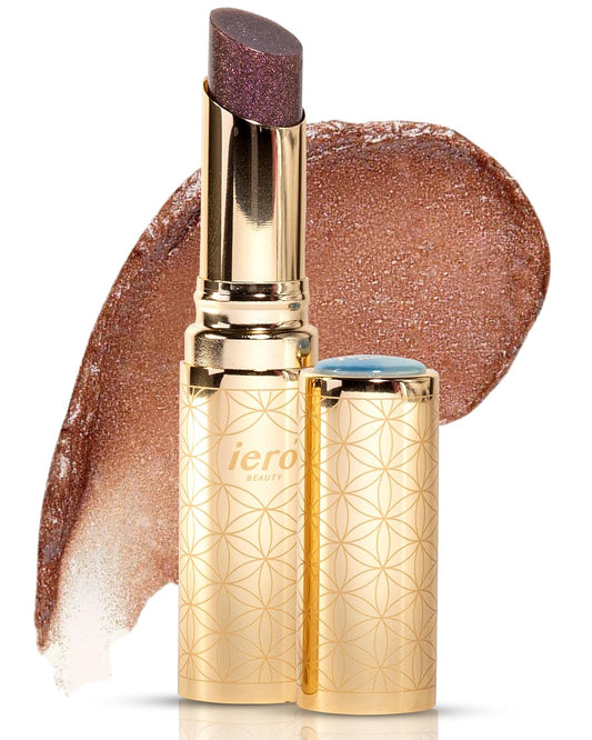 ieró Beauty 3-in-1 Moisturizing Vegan Tinted Lip Balm: Hydrating, Soothing Lip Serum + Plumping Balm + pH Reactive Tint | Shea Butter & Vitamin E | Antioxidant-rich Long Lasting Lip Care Paraben Free