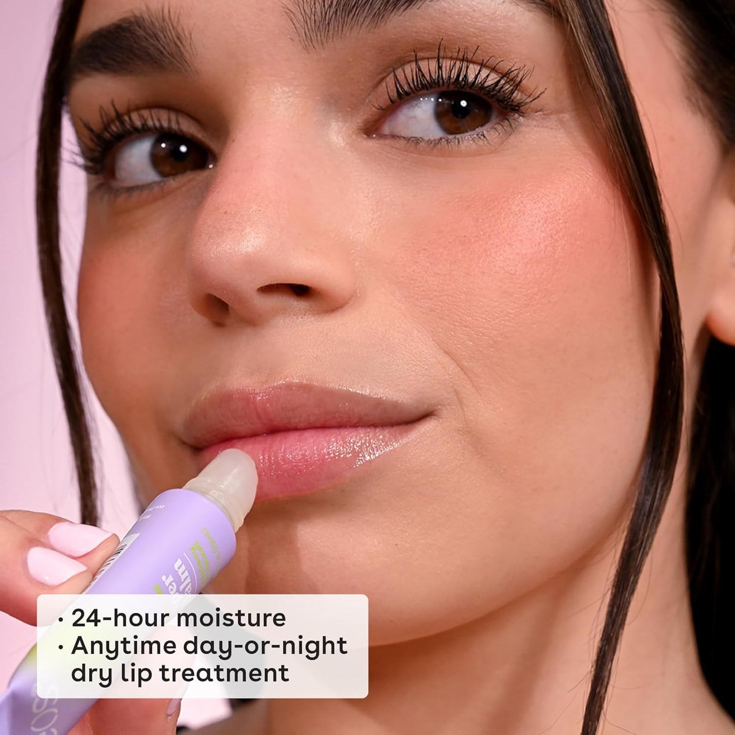 eos 24H Moisture Super Balm - Pink Lemonade & Wild Cherry Slushie, Day or Night Lip Treatment, Made for Sensitive Skin, Lip Balms & Moisturizers, 0.35 fl oz, 2-Pack