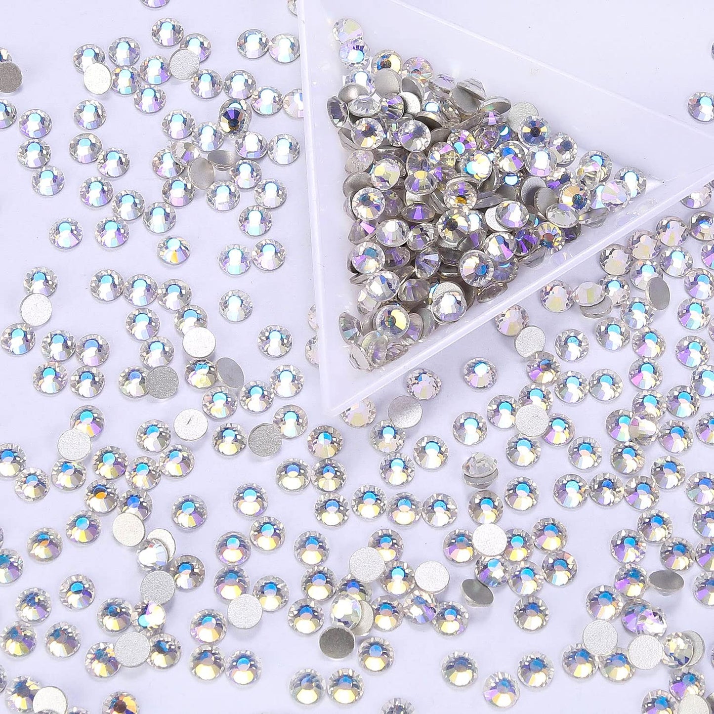 1440Pcs Moonlight Crystal Rhinestones,Glass Flatback Rhinestones Gemstones for Nail Face Makeup Art Crafts Clothes Decoration -(SS16,4.0mm,Moonlight)