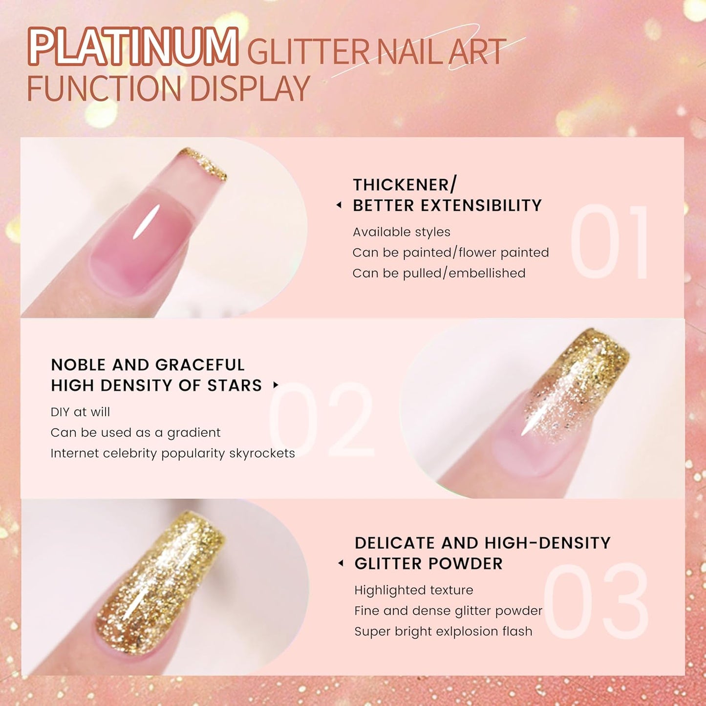 Finger Secret 4 Colors Ombre Gel Nail Polish Set Gradient Pat Painting Gel Ombre Color Palette with 20Pcs Nail Sponges for Nail Art DIY Salon or Home Use(k7)