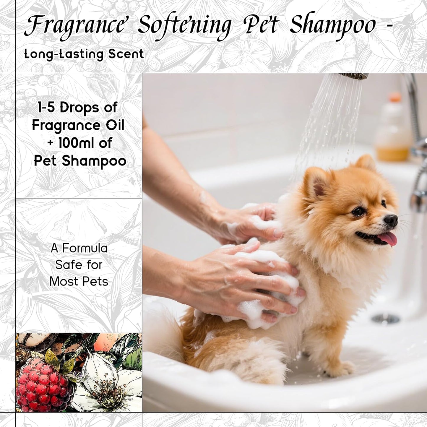 HIQILI Cherry Whispers‌ Fragrance Oil for Soap, Candle Making, Inspired by E.scd Cherry in-t.Air, Wool Dryer Balls, Home Luxury Scents for Laundry & Bathroom Use - 5.07 Fl Oz