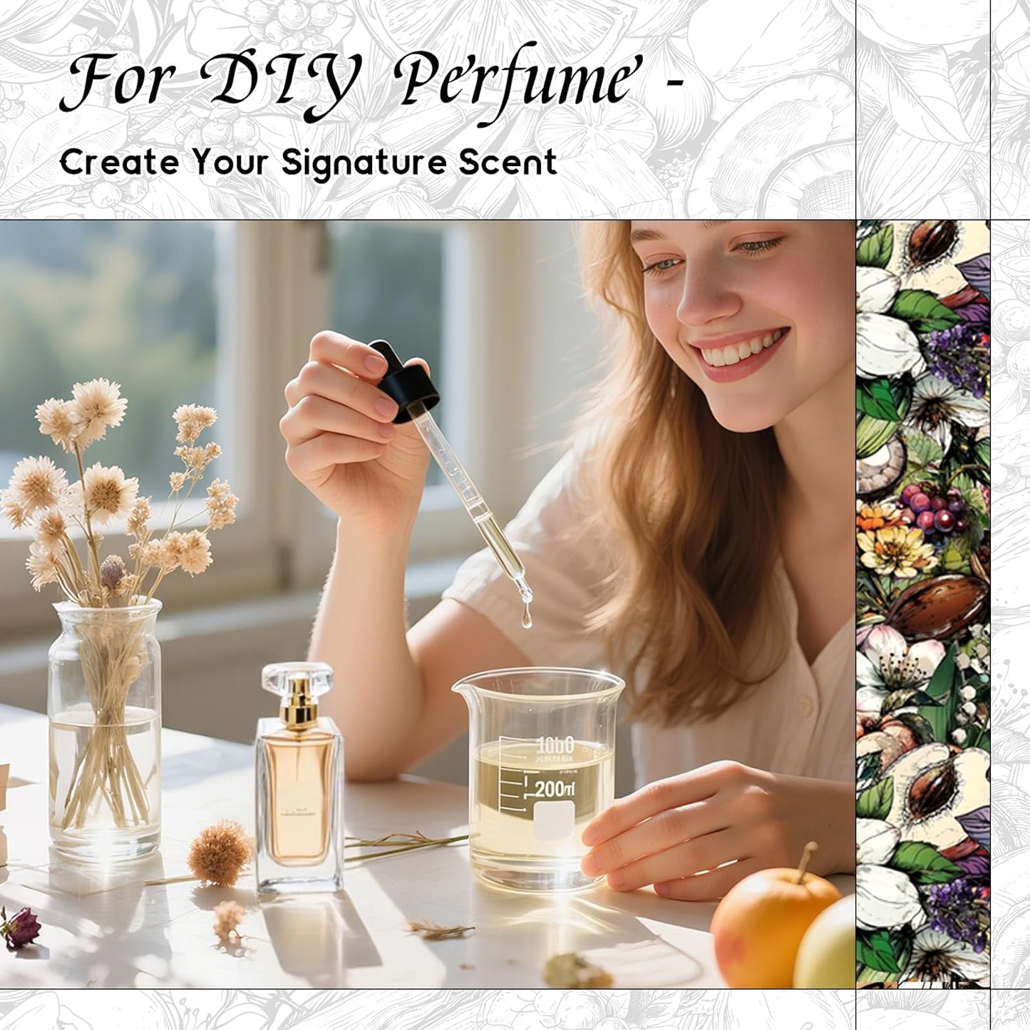 HIQILI Parisian Nocturne Fragrance Oil for Diffuser, Inspired by YL's M.on Paris, Candle & Soap & Perfume Balm Making, Sweet Notes, Long-Lasting Aroma - 1 Fl Oz