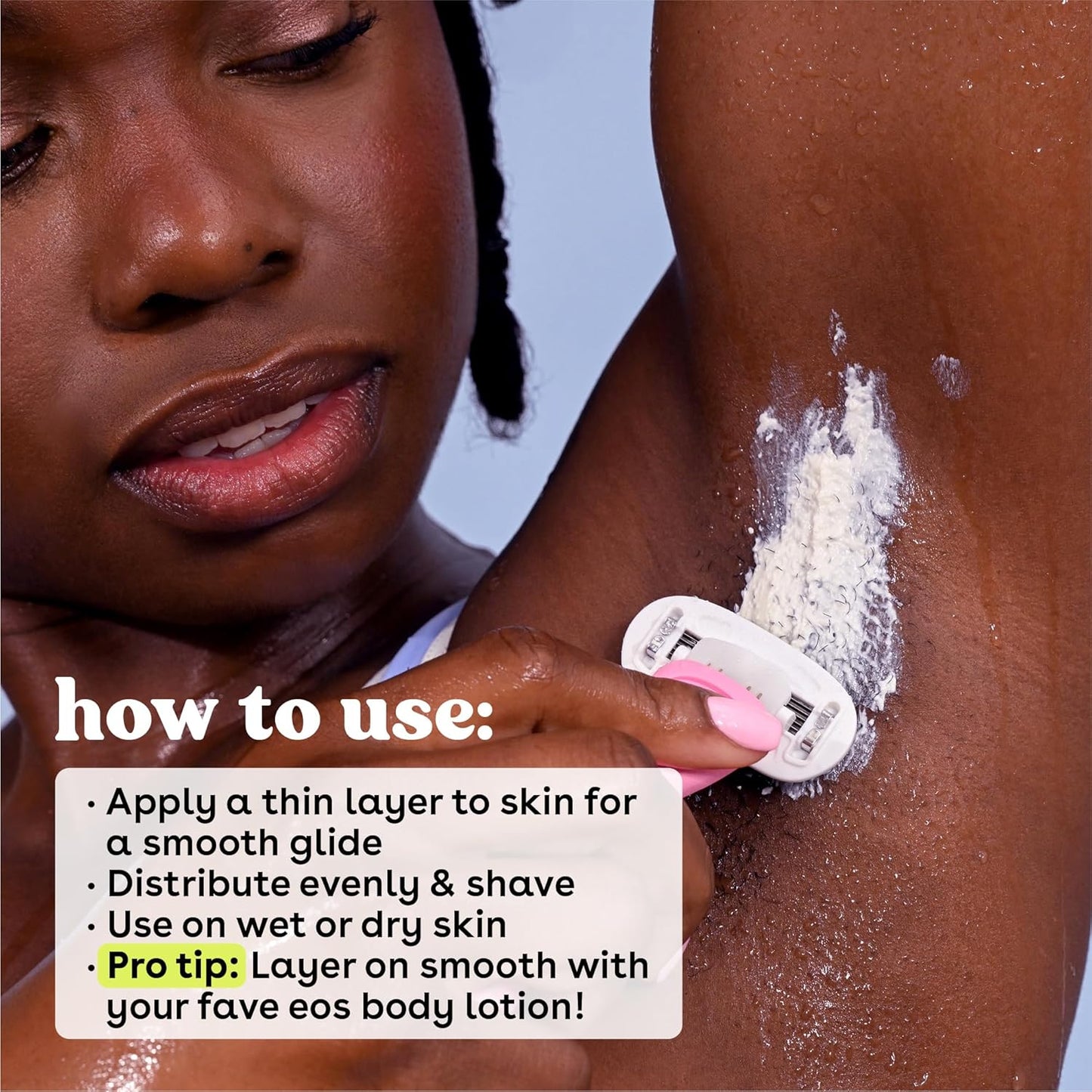 eos Shea Better Women's Shave Cream- Vanilla Bliss, Shea Butter Skin Care, Shaving Cream for Women, 14 fl oz, 2-Pack