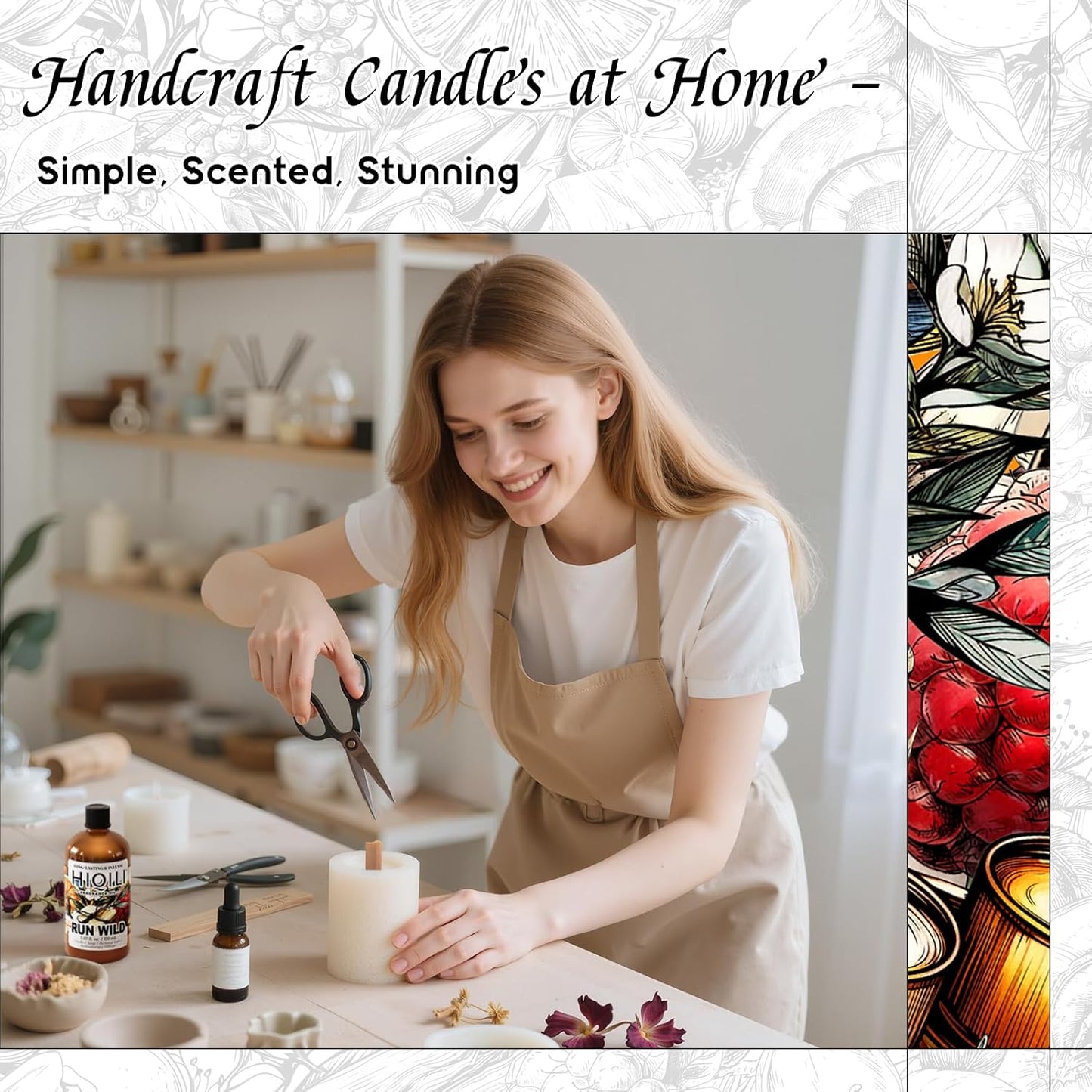 HIQILI Run Wild Fragrance Oil for Candle & Soap Making, Inspired by Cl.Klein E-Scape, Women's Perfume, Fresh Scents for Reed Diffuser, Wool Dryer Balls - 5.07 Fl Oz