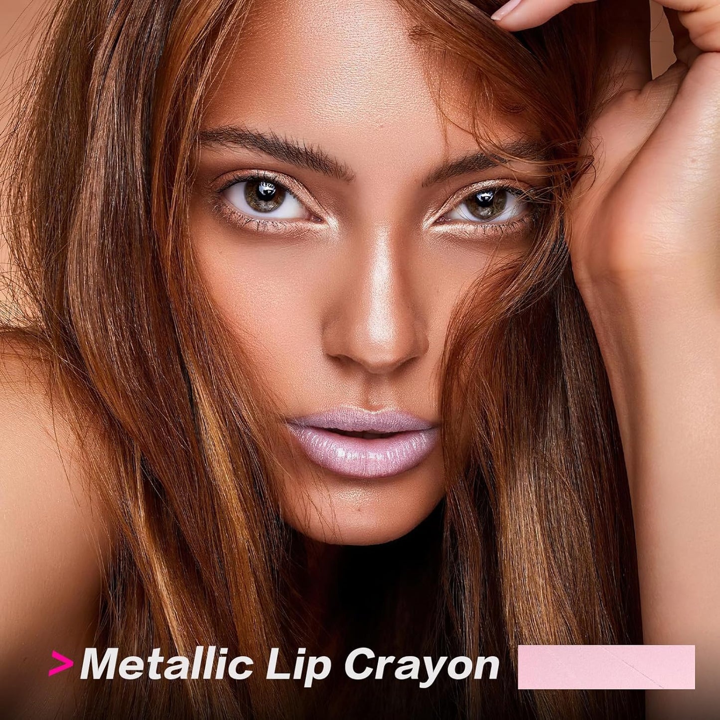 FOCALLURE Ultra Chic Metallic Lipstick,Rich Vitamin E Lip Crayon,Lightweight Shinning Color without Drying or Fading,Long Lasting Lips Makeup,#28 Faded