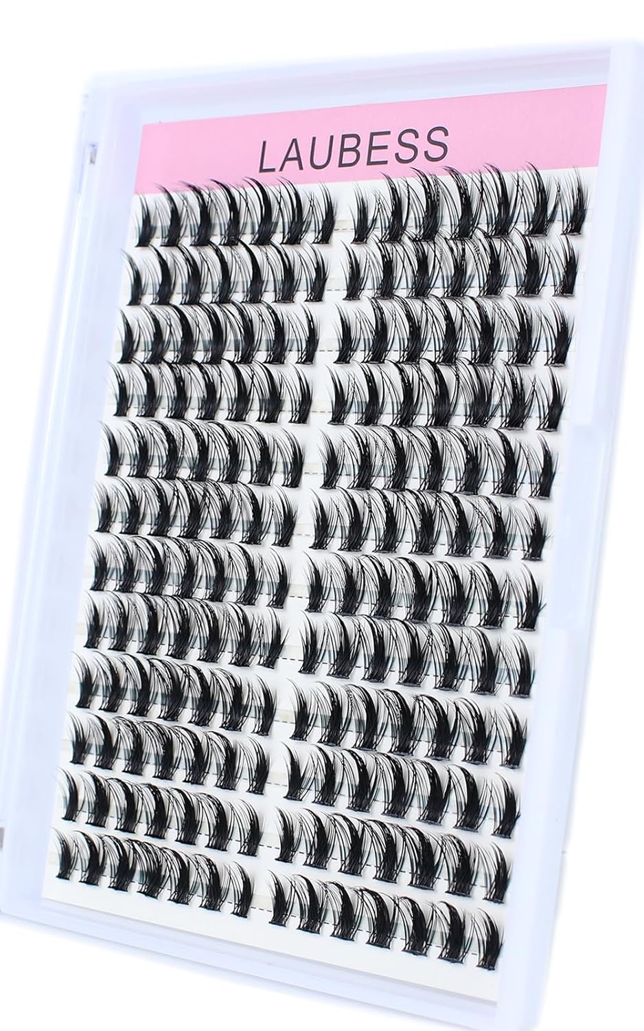 Eyelash Clusters LAUBESS Lash Clusters Individual Lashes Cluster Eyelash Extensions DIY at Home Waterproof Cluster Lashes (Manga)
