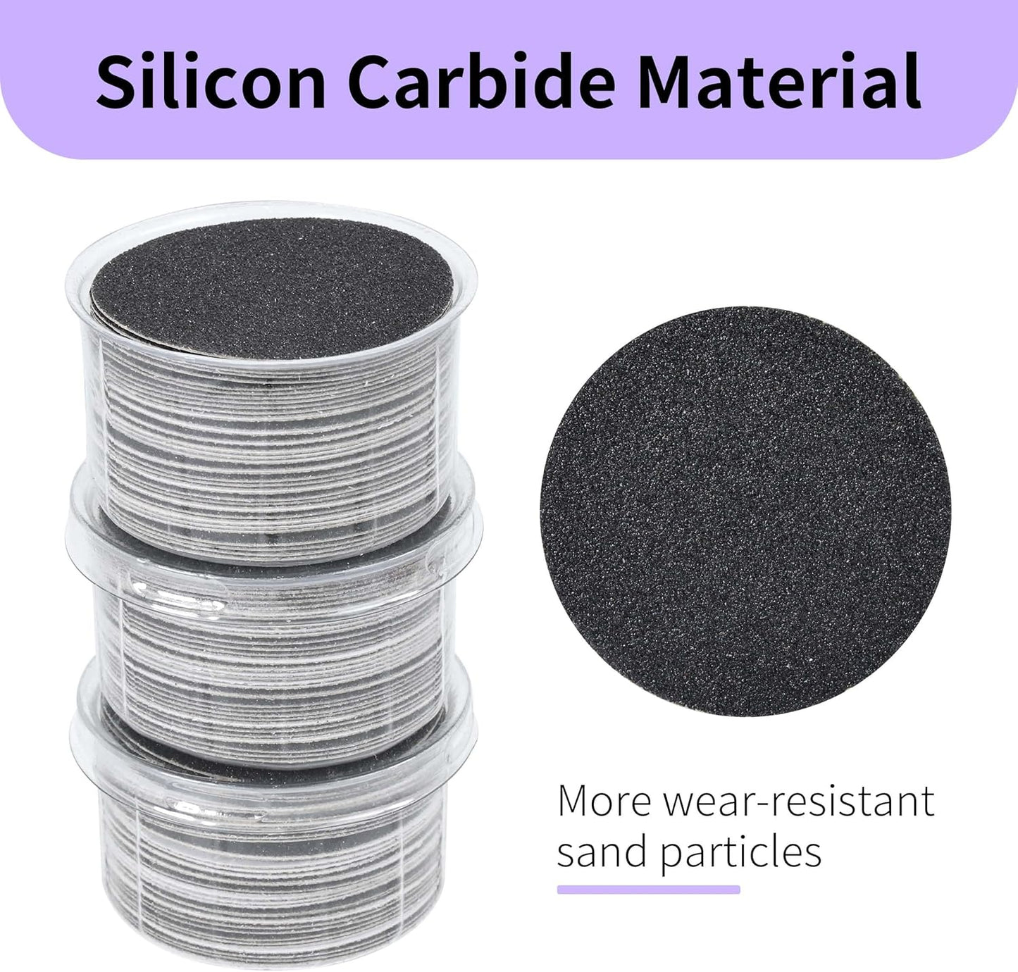 120PCS Fine 180 Grit Replaceable Sandpaper Discs for Electric Foot Callus Removers - 42mm Ultra-Soft Foot File Refills - Gentle Polishing & Baby-Smooth Finish