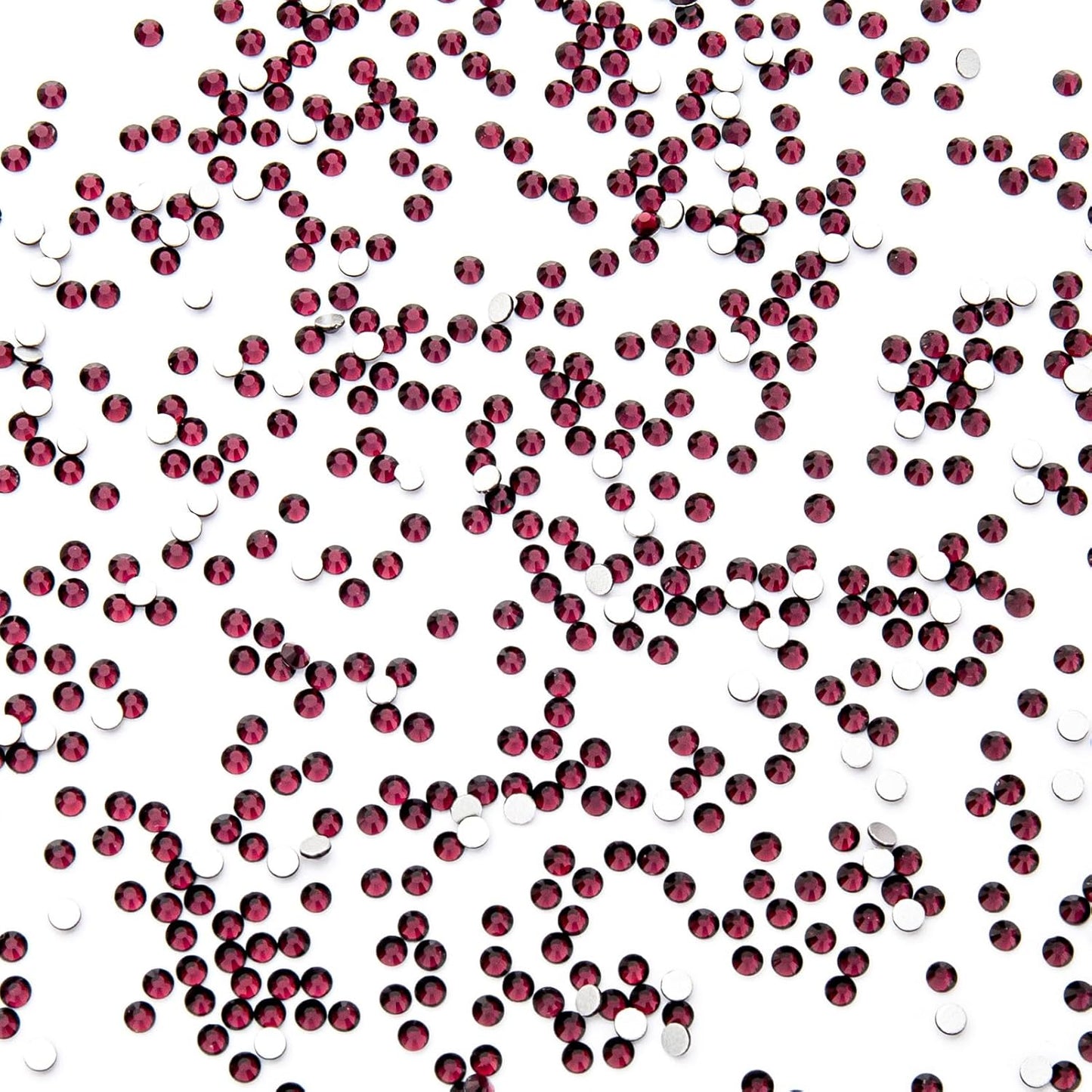 1440Pcs Amethyst Crystal Rhinestones,Glass Flatback Rhinestones Small Gemstones for Nail Face Makeup Art Crafts Clothes Decoration - (SS8,2.4mm,Amethyst)