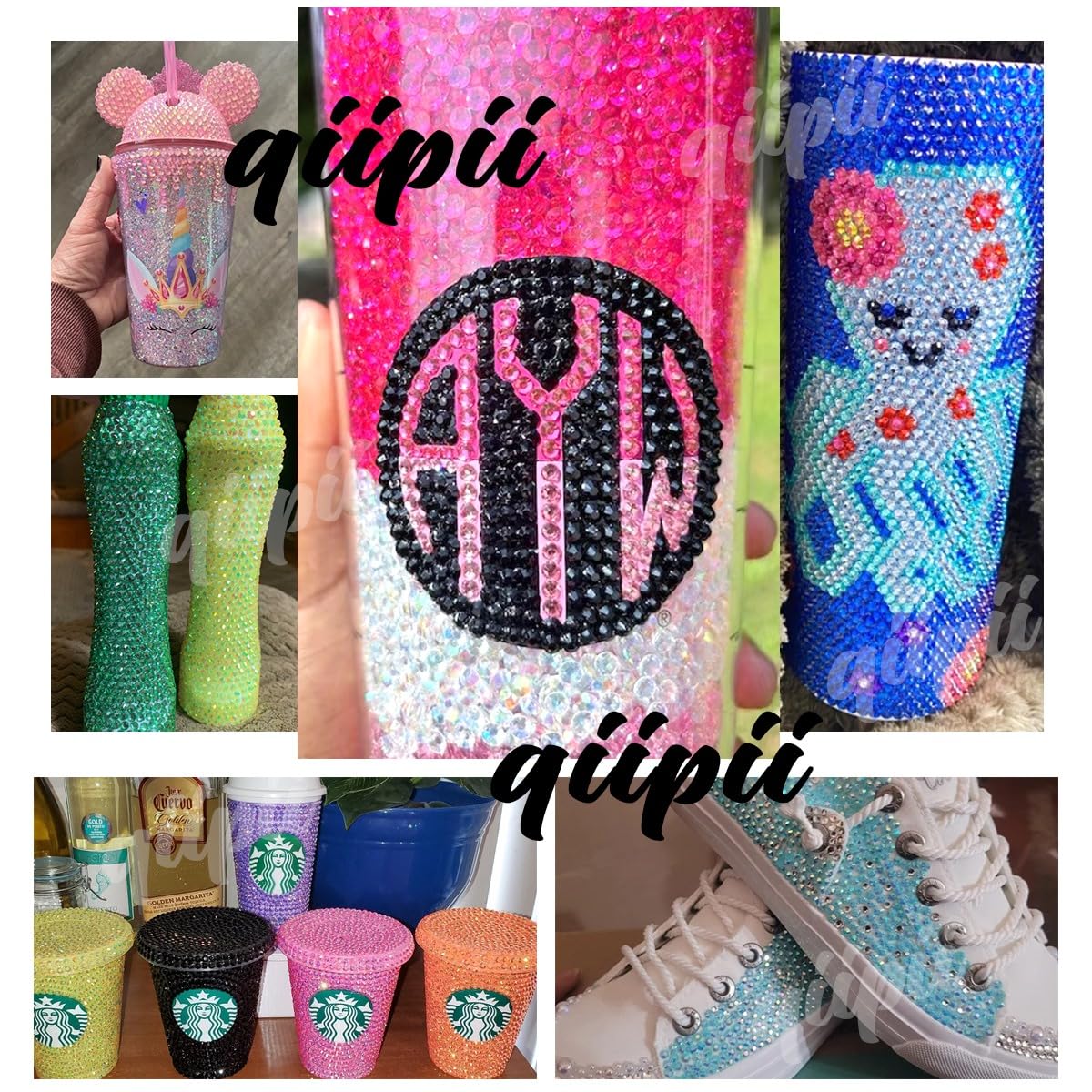 16000PCS Transparent Royal Blue AB Resin Rhinestones for Crafting 3mm 4mm 5mm Flatback Jelly Stones Bulk SS10 SS16 SS20 Diamonds Crystals Gems for Nails Face Eyes Makeup Tumblers Bottles Crafts