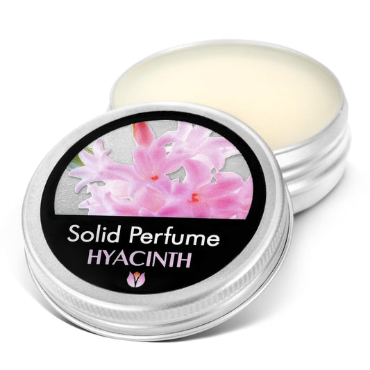 Flowerland Solid Perfume - Portable Pocket Balm Perfume Perfect for Travel Use - Natural Fragrance Parfum for Men and Women - Natural & Vegan - Hyacinth (30ml)