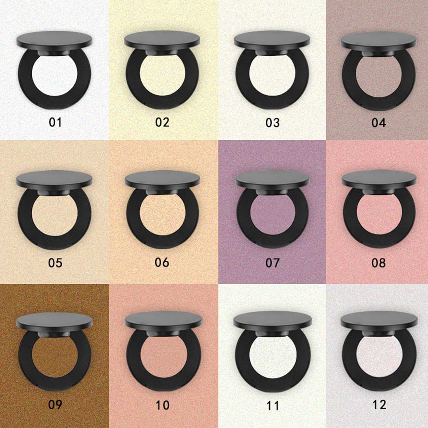 Face Highlighter Powder Palette, Glossy Glitter Illuminator Powder, Shimmer Shades for Face Highlighter Makeup, Highly Pigmented Natural Shiny Highlight Makeup Illuminator Highlighter 2