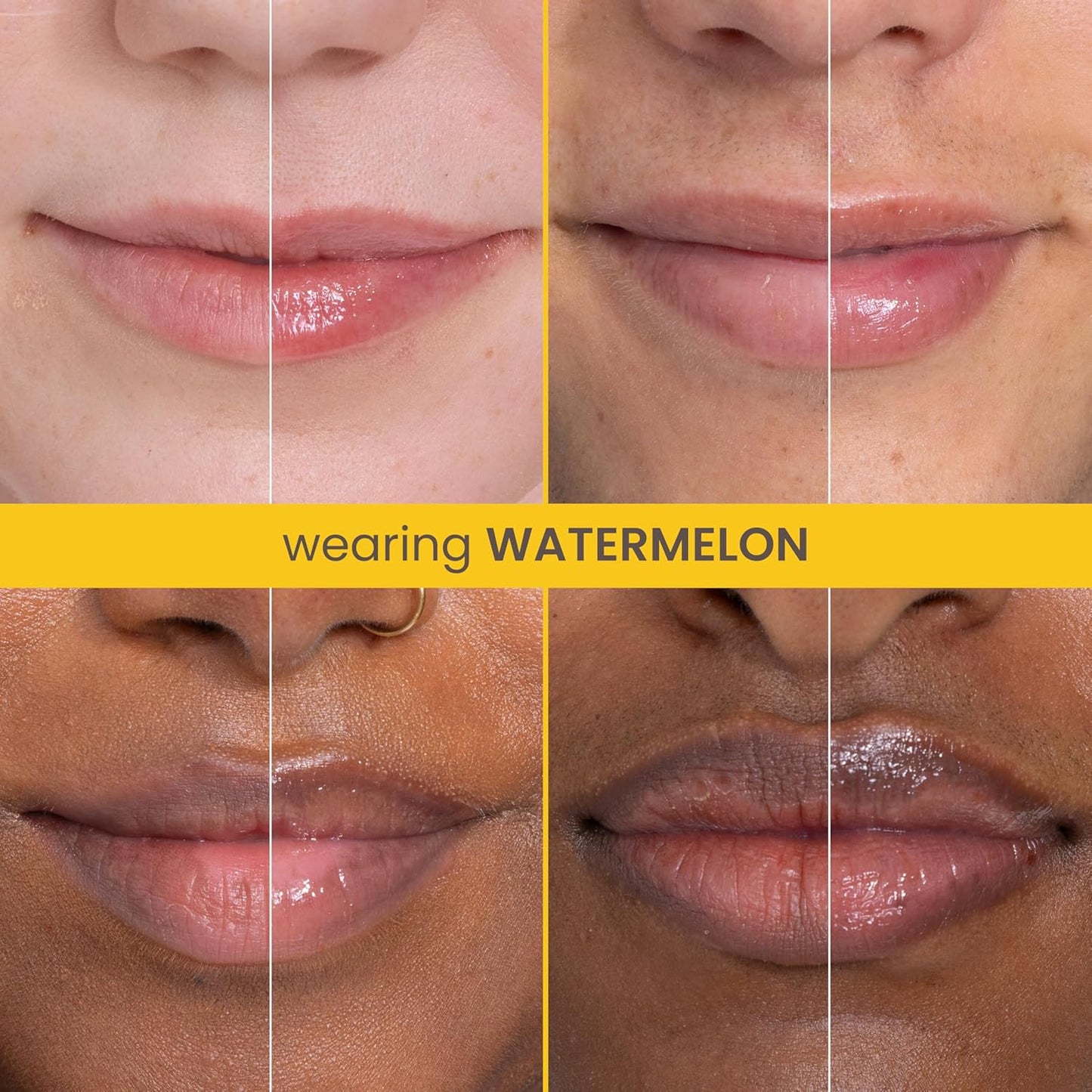 Burt's Bees Rescue Lip Relief, Watermelon & Berry Medley, Hydrating Lip Balm for Dry Cracked Lips, with Responsbily Sourced Beeswax and Shea Butter, 100% Natural Origin, 2 Pack, 0.35oz